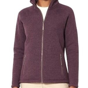 cozy purple zip hoodie jacket fleece lined soft girl casual core